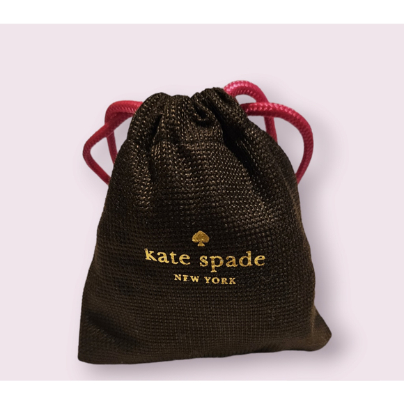 Kate Spade Black Enamel Hinged Bangle Bracelet w/bag - Picture 11 of 11